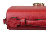 Charger l&#39;image dans la galerie, Gucci Dollar Interlocking G Top Handle Medium Calfskin Red Gold Hardware
