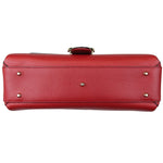 Charger l&#39;image dans la galerie, Gucci Dollar Interlocking G Top Handle Medium Calfskin Red Gold Hardware
