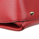 Charger l&#39;image dans la galerie, Gucci Dollar Interlocking G Top Handle Medium Calfskin Red Gold Hardware
