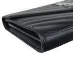 Charger l&#39;image dans la galerie, Saint Laurent Wallet On Chain Cassandre Black Grained Calfskin
