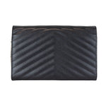 Charger l&#39;image dans la galerie, Saint Laurent Wallet On Chain Cassandre Black Grained Calfskin
