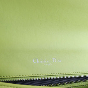 Christian Dior Diorama Flap Medium Calfskin Yellow SHW