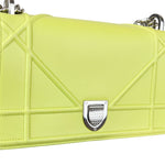 将图片加载到图库查看器，Christian Dior Diorama Flap Medium Calfskin Yellow SHW
