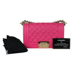 Charger l&#39;image dans la galerie, Chanel Leboy Flap Small Calfskin Quilted Pink GHW
