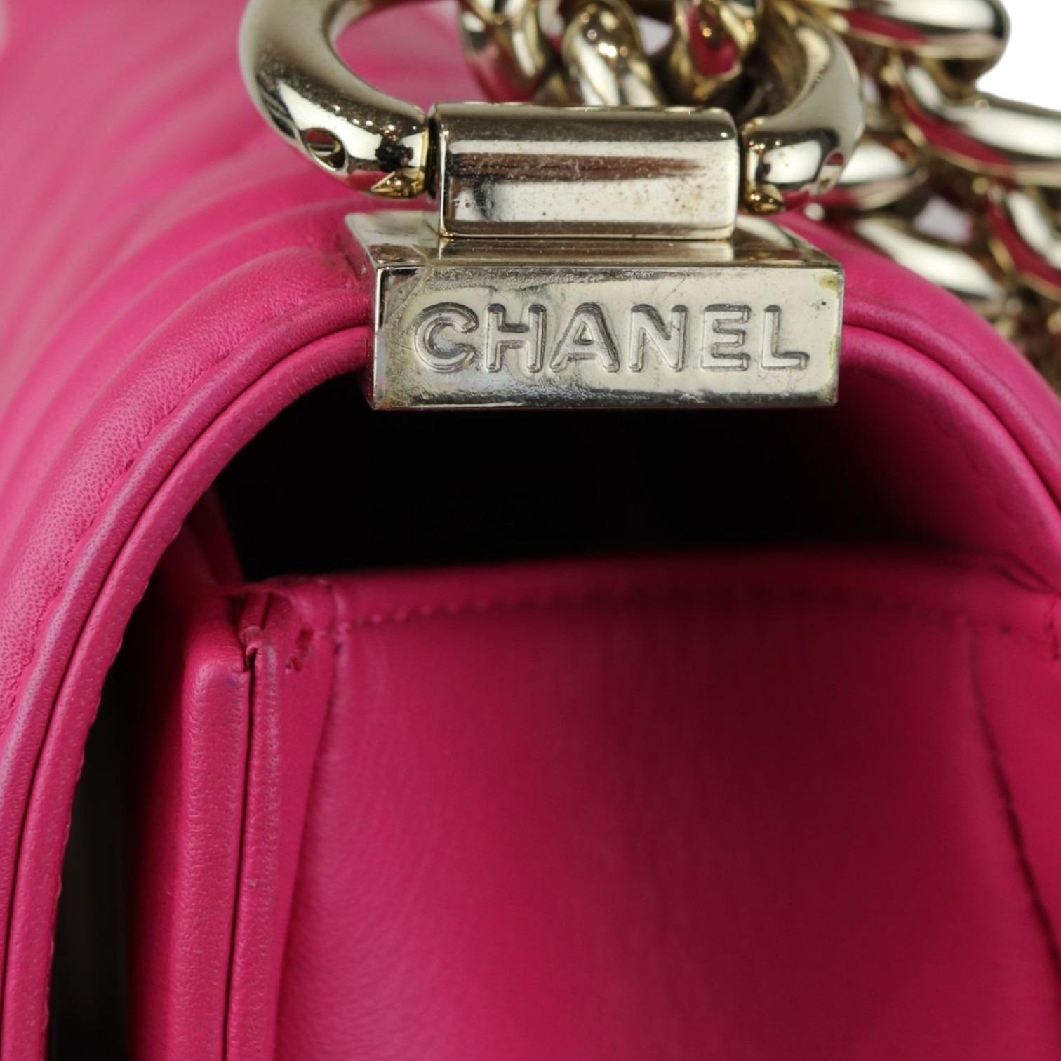 Chanel Leboy Flap Small Calfskin Quilted Pink GHW