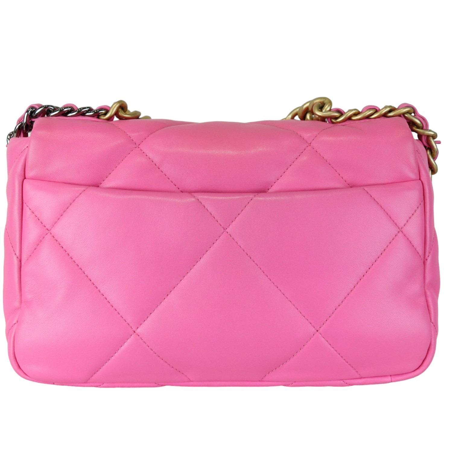 Chanel 19 Flap Small Lambskin Quilted Pink Mixed Hardware