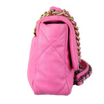 Charger l&#39;image dans la galerie, Chanel 19 Flap Small Lambskin Quilted Pink Mixed Hardware
