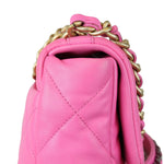 Charger l&#39;image dans la galerie, Chanel 19 Flap Small Lambskin Quilted Pink Mixed Hardware
