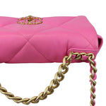 Charger l&#39;image dans la galerie, Chanel 19 Flap Small Lambskin Quilted Pink Mixed Hardware
