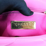 将图片加载到图库查看器，Chanel 19 Flap Small Lambskin Quilted Pink Mixed Hardware
