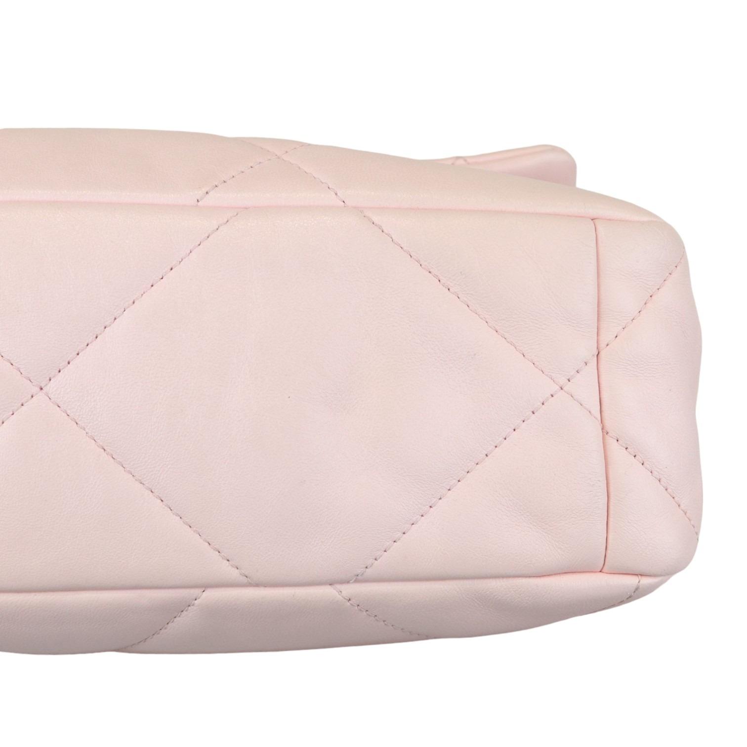 Chanel 19 Flap Large Lambskin Quilted Light Pink Mixed Hardware