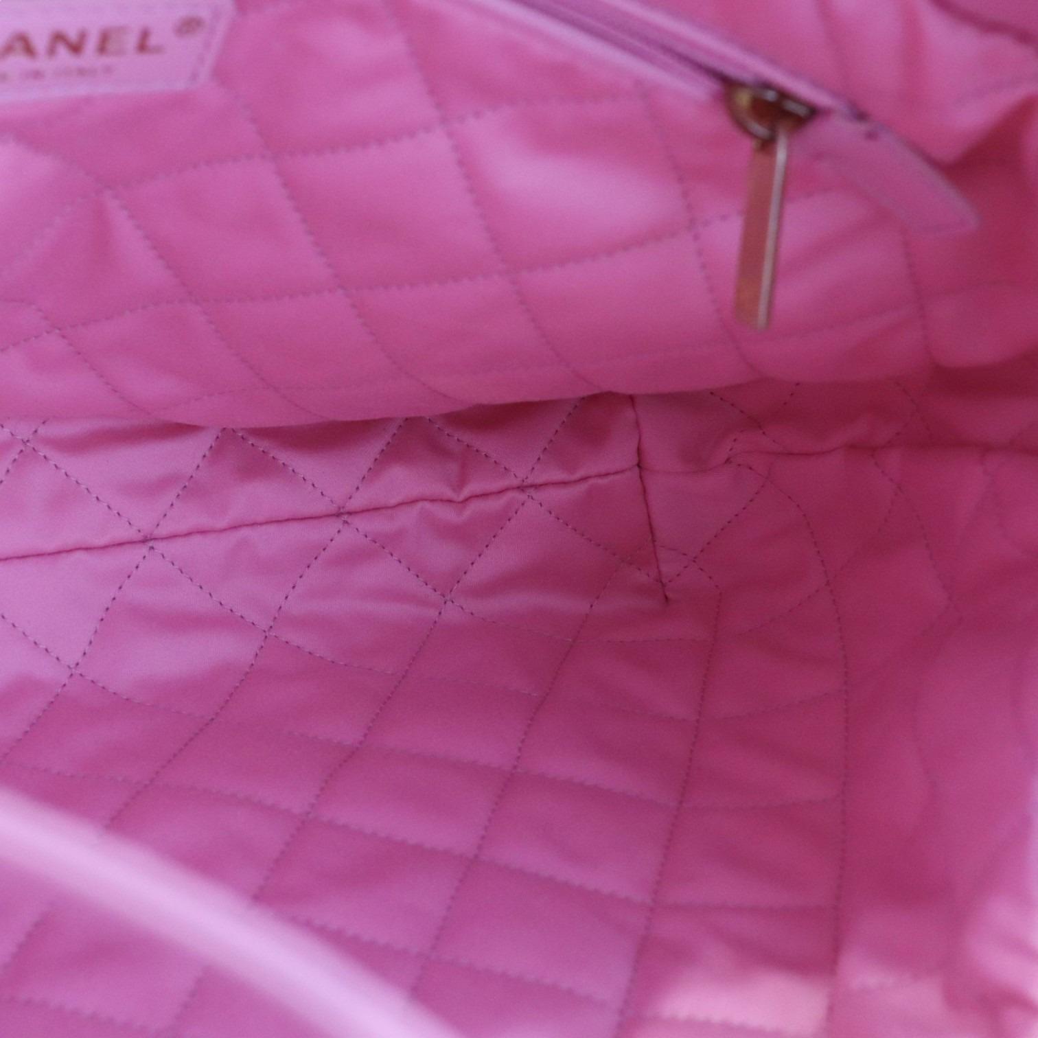 Chanel 22 Small Shiny Calfskin Quilted Pink GHW