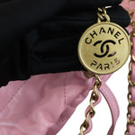 Load image into Gallery viewer, Chanel 22 Small Shiny Calfskin Quilted Pink GHW
