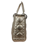 Load image into Gallery viewer, Christian Dior Lady Dior Mini Metallic Lambskin Cannage Gold SHW
