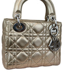 Charger l&#39;image dans la galerie, Christian Dior Lady Dior Mini Metallic Lambskin Cannage Gold SHW
