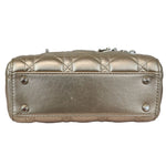 Load image into Gallery viewer, Christian Dior Lady Dior Mini Metallic Lambskin Cannage Gold SHW
