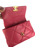 Charger l&#39;image dans la galerie, Chanel 19 Small Dark Pink Lambskin Mixed Hardware
