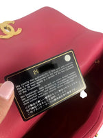 将图片加载到图库查看器，Chanel 19 Small Dark Pink Lambskin Mixed Hardware
