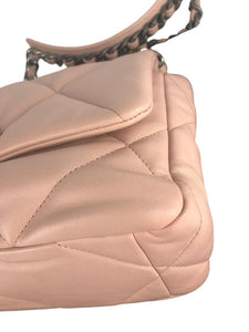 Chanel 19 Small Nude Pink Lambskin Mixed Hardware