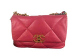 Charger l&#39;image dans la galerie, Chanel 19 Small Dark Pink Lambskin Mixed Hardware
