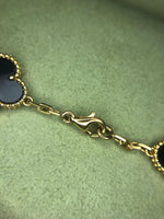 Charger l&#39;image dans la galerie, Van Cleef &amp; Arpels VCA Vintage Alhambra 10 Motifs Onyx 18kt Yellow Gold
