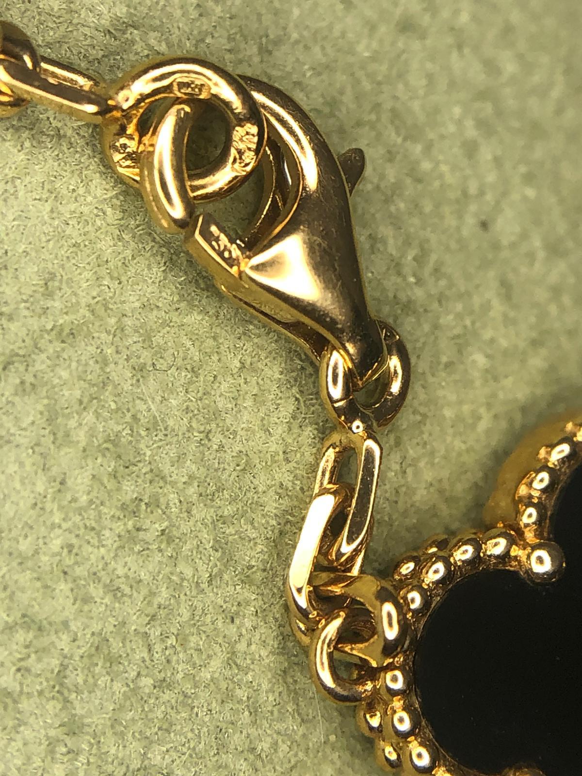 Van Cleef & Arpels VCA Vintage Alhambra 10 Motifs Onyx 18kt Yellow Gold