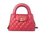 Load image into Gallery viewer, Chanel Mini Kelly Shopping Bag 23K Pink Kelly Gold-Tone Hardware Large
