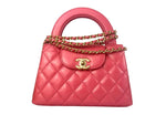 Load image into Gallery viewer, Chanel Mini Kelly Shopping Bag 23K Pink Kelly Gold-Tone Hardware
