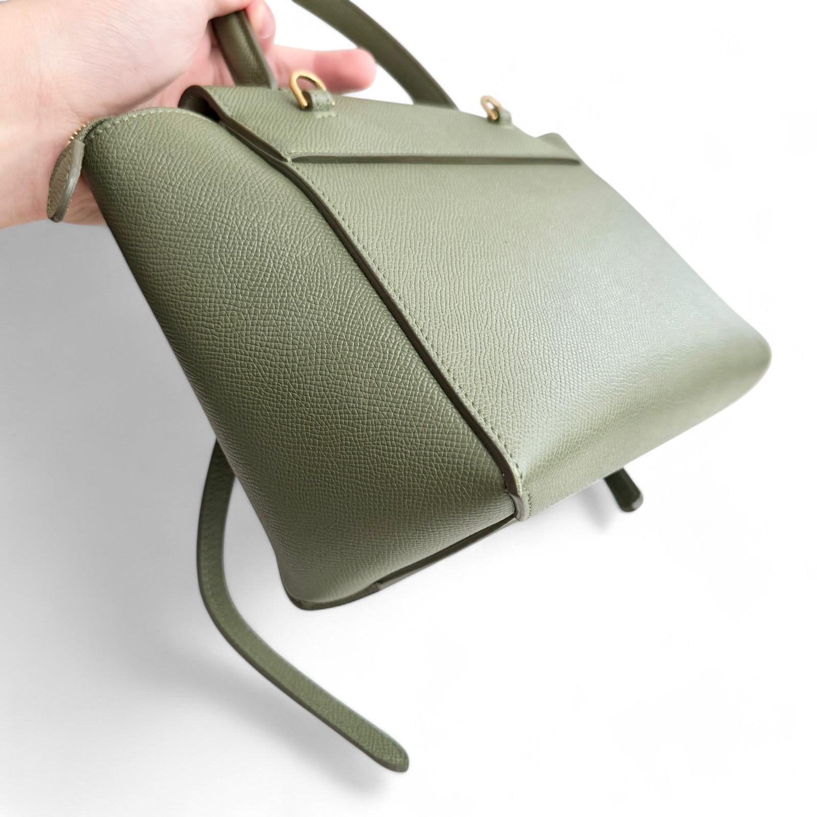 Celine Nano Belt Bag in Olive Green