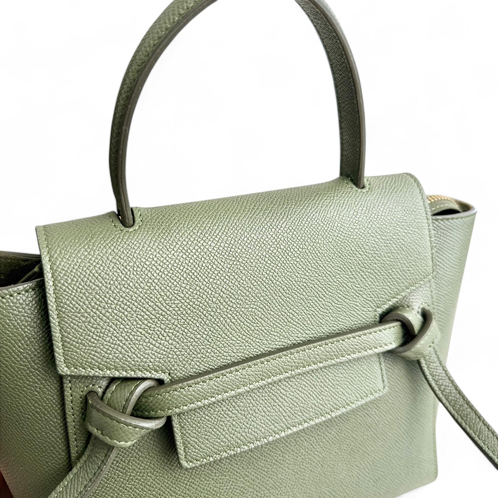 Celine Nano Belt Bag in Olive Green