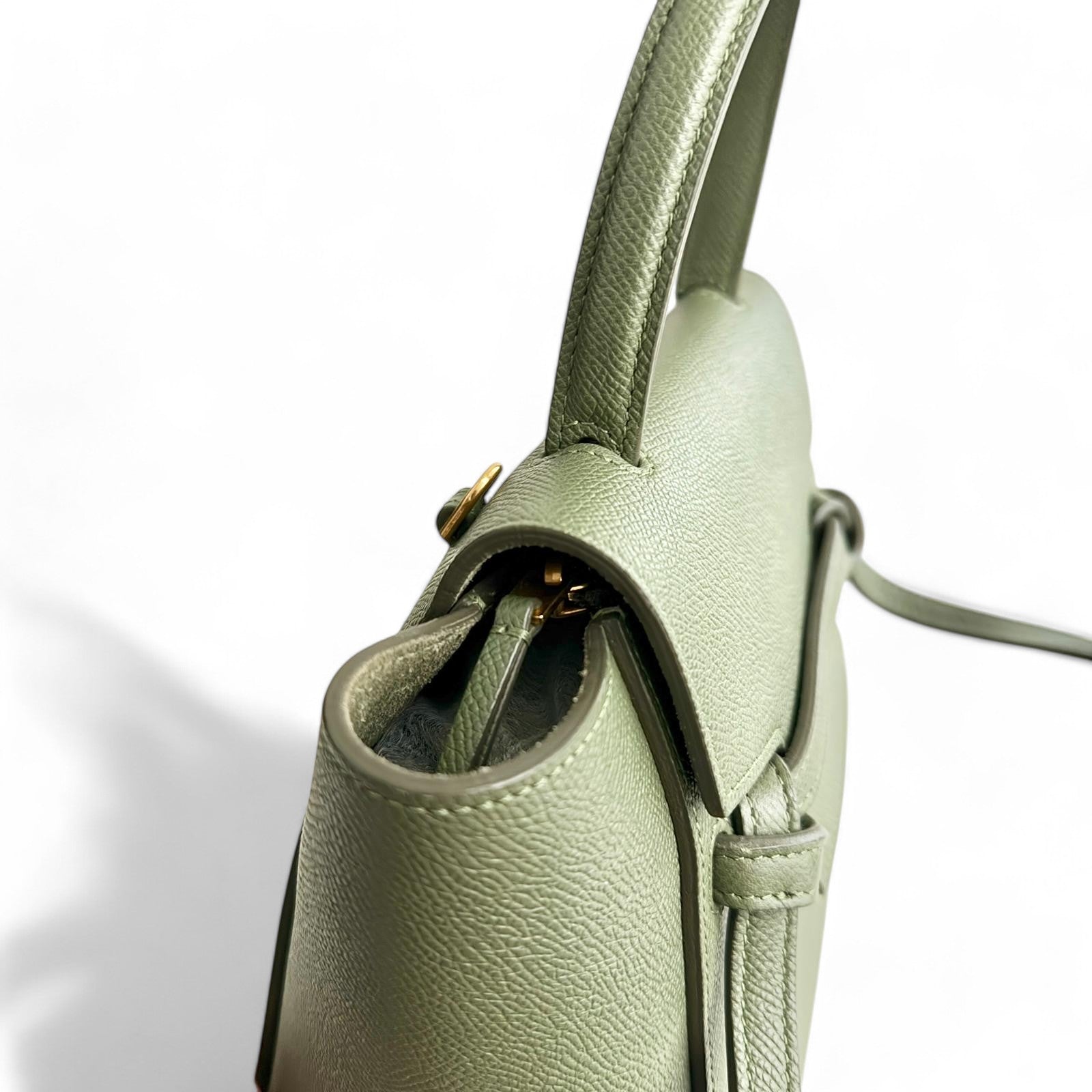 Celine Nano Belt Bag in Olive Green