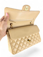 Load image into Gallery viewer, Chanel Timeless Classic Medium Beige Caviar Gold-Tone Hardware
