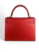 Load image into Gallery viewer, Hermes Kelly 28 Sellier Rouge Tomate Veau Epsom, 24kt Gold-plated Hardware
