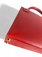 Load image into Gallery viewer, Hermes Kelly 28 Sellier Rouge Tomate Veau Epsom, 24kt Gold-plated Hardware
