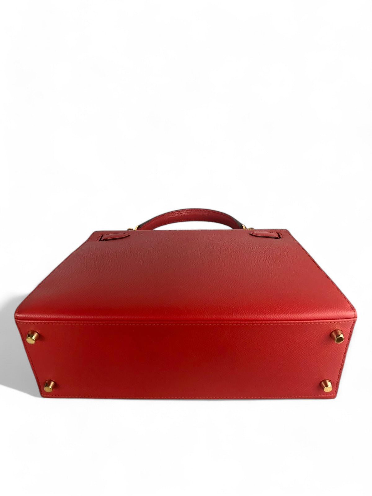 Hermes Kelly 28 Sellier Rouge Tomate Veau Epsom, 24kt Gold-plated Hardware