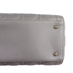 Load image into Gallery viewer, Christian Dior Lady Dior Medium Grey Quilted Lambskin Gold-tone Hardware
