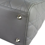 Load image into Gallery viewer, Christian Dior Lady Dior Medium Grey Quilted Lambskin Gold-tone Hardware
