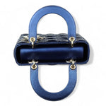 Load image into Gallery viewer, Christian Dior My Lady ABCDior Small Quilted Royal Blue Gold-tone Hardware
