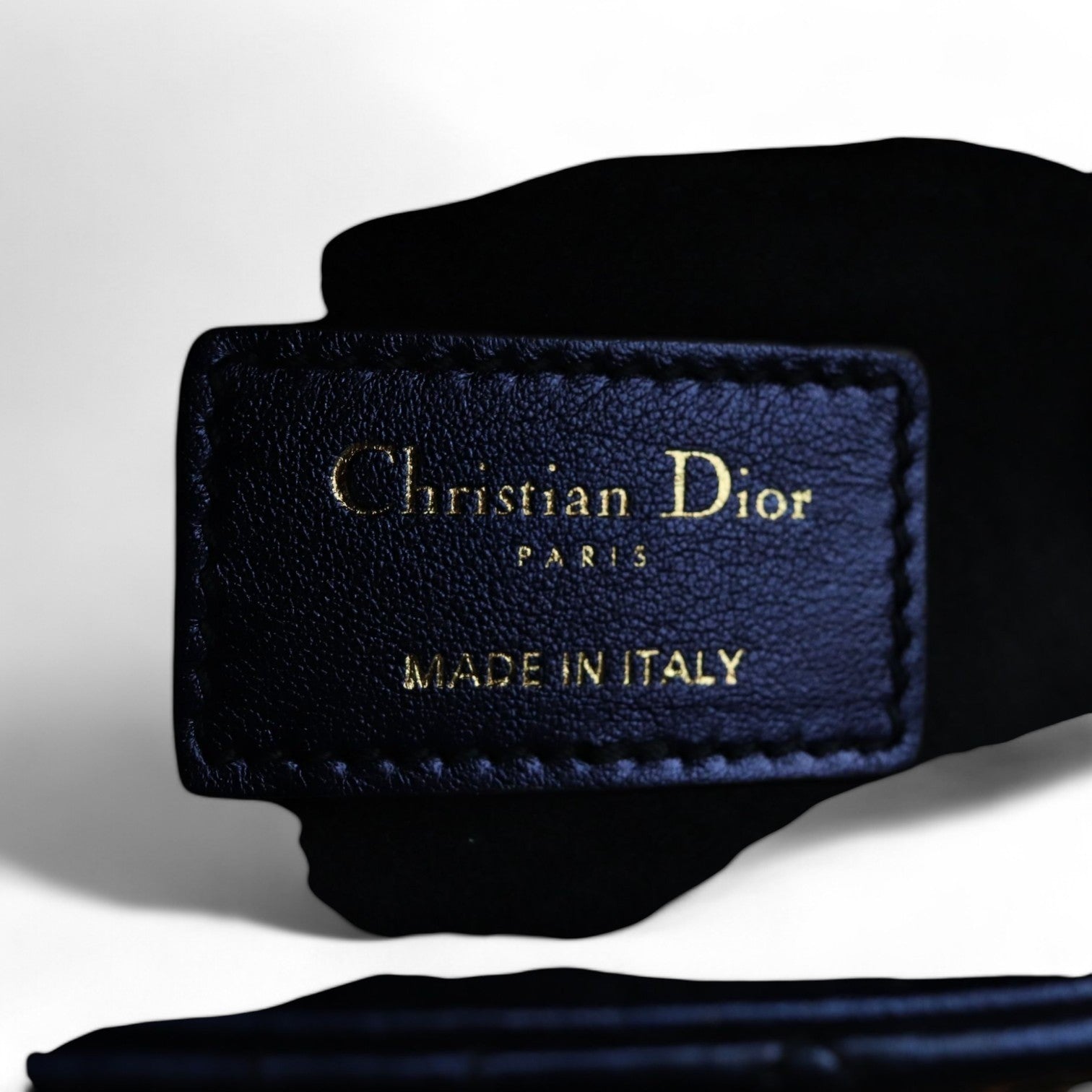 Christian Dior My Lady ABCDior Small Quilted Royal Blue Gold-tone Hardware