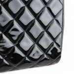 Load image into Gallery viewer, Chanel Clutch with Chain Flap Patent Quilted Black SHW
