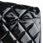 Load image into Gallery viewer, Chanel Clutch with Chain Flap Patent Quilted Black SHW
