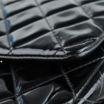 Load image into Gallery viewer, Chanel Clutch with Chain Flap Patent Quilted Black SHW
