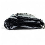 Load image into Gallery viewer, Chanel Clutch with Chain Flap Patent Quilted Black SHW
