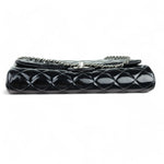 Load image into Gallery viewer, Chanel Clutch with Chain Flap Patent Quilted Black SHW
