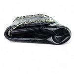 Load image into Gallery viewer, Chanel Clutch with Chain Flap Patent Quilted Black SHW
