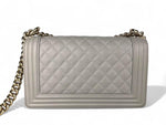 Load image into Gallery viewer, Chanel Leboy Old Medium Taupe-Grey Caviar / Grained Calfskin, Gold-tone Hardware
