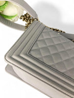 Load image into Gallery viewer, Chanel Leboy Old Medium Taupe-Grey Caviar / Grained Calfskin, Gold-tone Hardware
