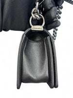 Load image into Gallery viewer, Chanel Leboy Small Quilted Black Caviar / Grained Calfskin, Ruthenium Hardware
