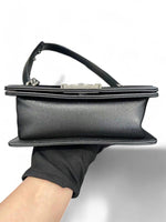 Load image into Gallery viewer, Chanel Leboy Small Quilted Black Caviar / Grained Calfskin, Ruthenium Hardware
