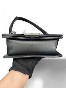 Chanel Leboy Small Quilted Black Caviar / Grained Calfskin, Ruthenium Hardware